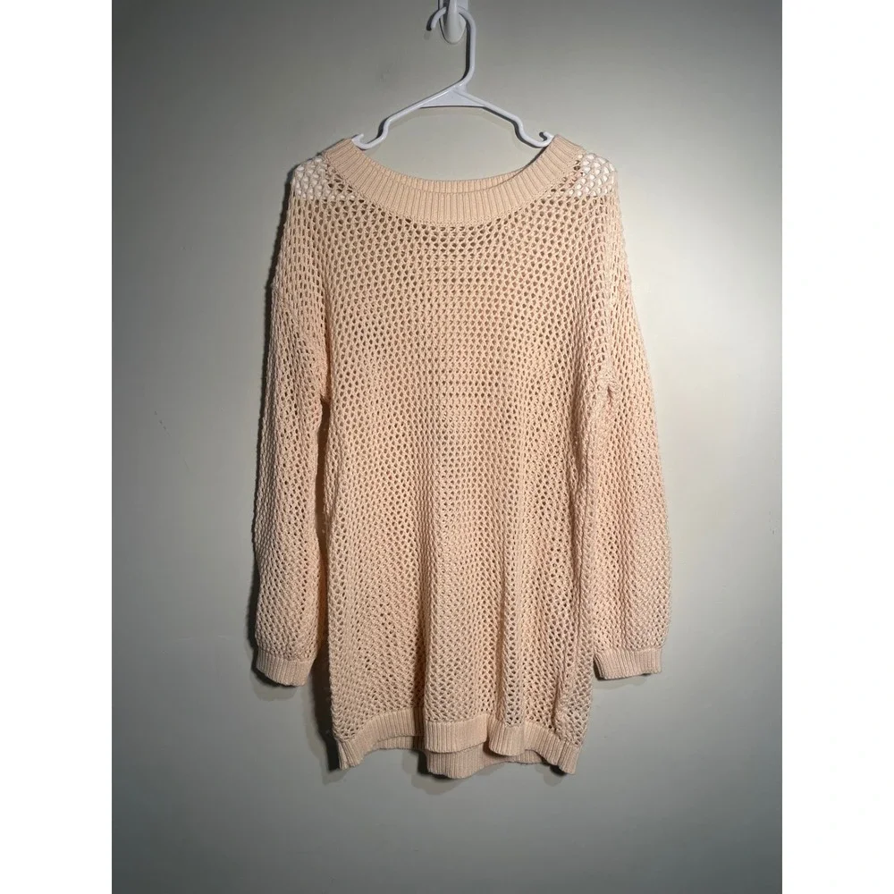 Anthropologie Line +‎ Dot Donna Beach Sweater in Neutral Size Medium